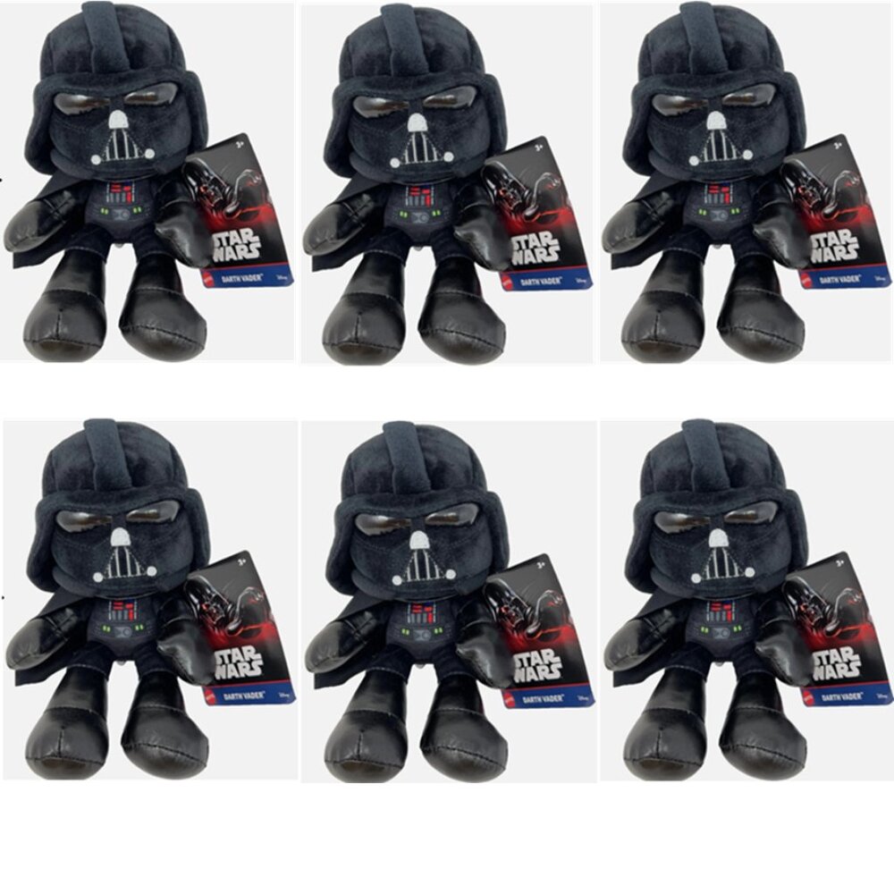 6 PACK Disney Star Wars Darth Vader 8" Plush Figure Toy  Mattel NWT Collectible